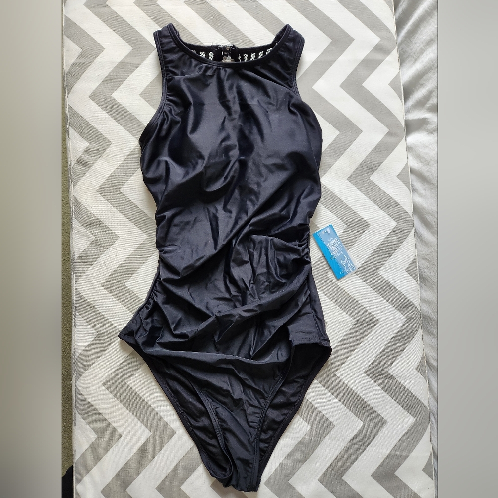 Cupshe Size Small - Tall, Black One-Piece Swimsuit
